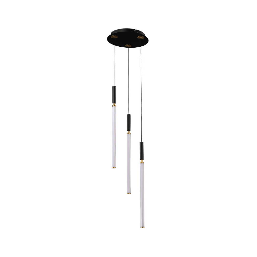 Lámpara Colgante ASTOR LED  3000K Oro Cepillado – QUOR